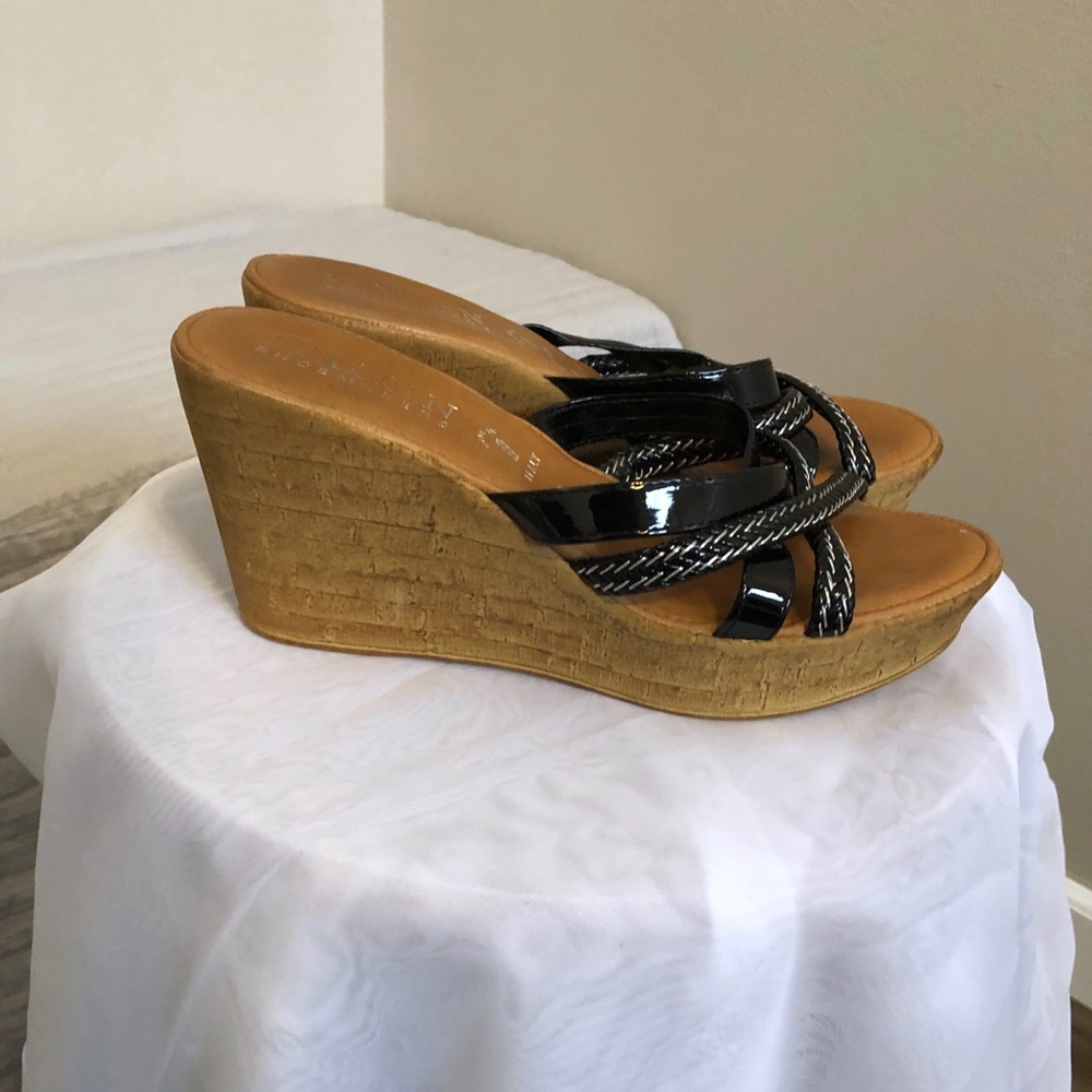 Authentic Italian made black sandals